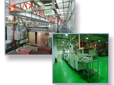 全套進(jìn)口自動(dòng)生產(chǎn)線，自有各種表面處理設(shè)備